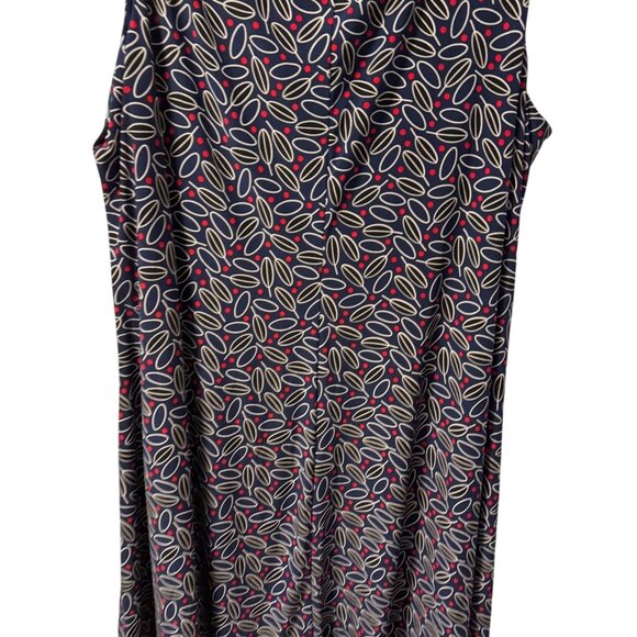 Anne Klein Sleeveless Dress With Geometric Pattern blue multi sz 2X??? dress - Picture 9 of 12